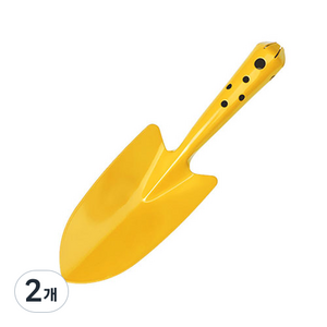 알앤유 가정용 꽃밭 원예용 삽 옐로우, 2개