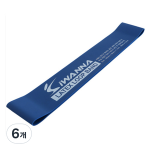 아이워너 라텍스 루프밴드, 블루, 6개