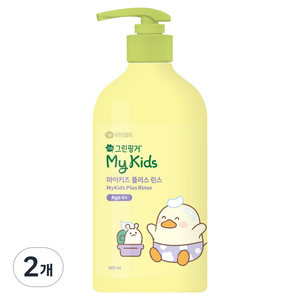그린핑거 마이키즈 플러스 린스, 2개, 500ml