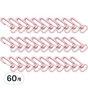 플라스틱 고리 13mm, 60개, 7 베이비핑크