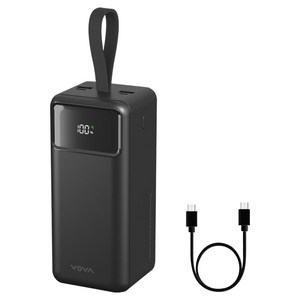 보바 고속충전 대용량 보조배터리 50000mAh 22.5W, 블랙, VA-150