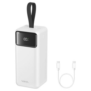 보바 고속충전 대용량 보조배터리 50000mAh 22.5W, 화이트, VA-150