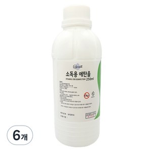 그래콜 소독용 에탄올, 6개, 250ml