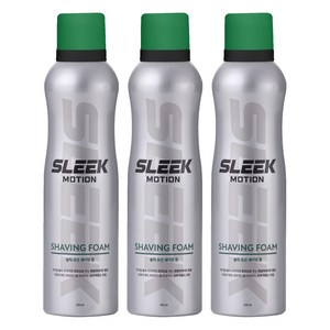 도루코 슬릭 모션 쉐이빙 폼, 210ml, 3개