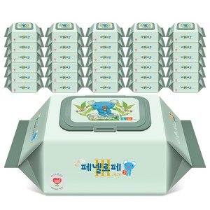 페넬로페 3세대 손과 입티슈 아기물티슈 휴대캡형, 65g, 20매, 40개