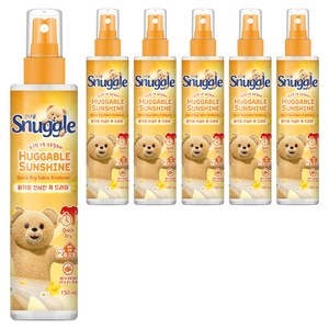 스너글 허거블 선샤인 퀵 드라이 섬유탈취제 본품, 150ml, 6개