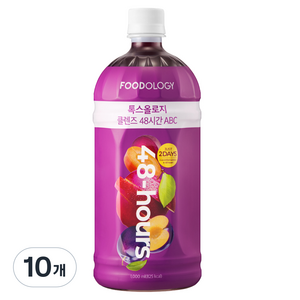 푸드올로지 톡스올로지 클렌즈 48시간 ABC, 1L, 10개