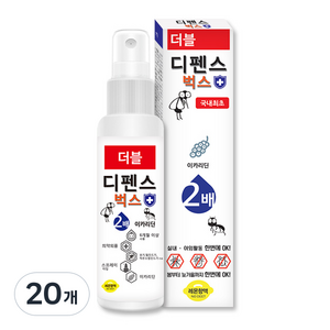 디펜스벅스 작은소참진드기 기피제 더블, 60ml, 20개