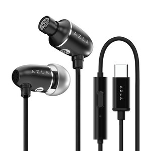 아즈라 AIM C DAC 탑재 C타입 유선 이어폰, 블랙