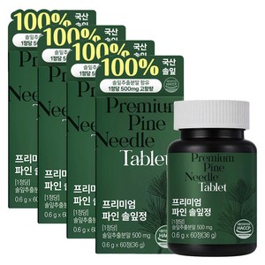 이롭핏 프리미엄 파인 솔잎정 36g, 4개, 60정