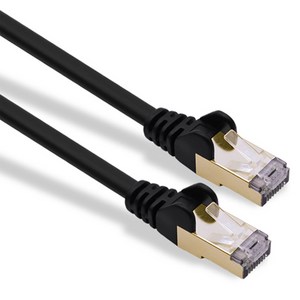 케이블메이트 CAT.8 SFTP 기가비트 랜케이블, CM-8LB05, 블랙, 1개