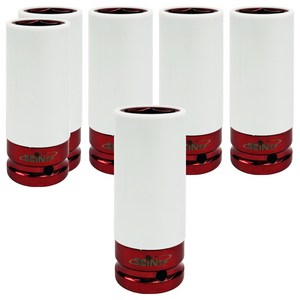 세인티에프 1/2인치 롱 너트 소켓 커버형 휠 복스알 21mm, 6개