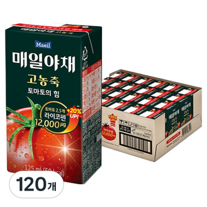매일야채 고농축 토마토의 힘, 125ml, 120개