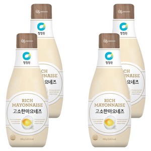 청정원 고소한 마요네즈, 500g, 4개