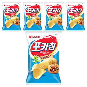 포카칩 오리지널, 137g, 5개