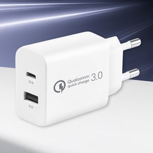 모잇 25W PD 3.0 PPS GaN 2 2포트 초고속충전기, 화이트, 1개
