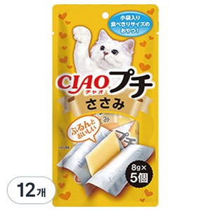 챠오츄르 이나바 고양이 뿌치, 닭가슴살, 40g, 12개