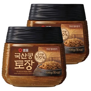 샘표 국산콩 토장, 450g, 2개