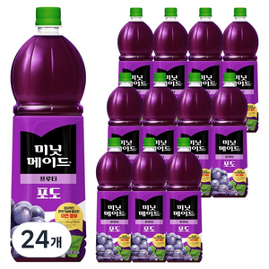 미닛메이드 프루티 포도 주스, 1.5L, 24개