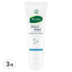 아크네스 더마릴리프 모이스처 폼 클렌저, 125ml, 3개