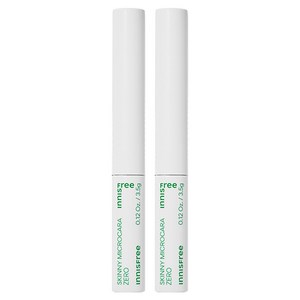 이니스프리 스키니 꼼꼼 마스카라 Zero 3.5g, 2호 브라운, 2개