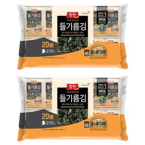 양반 들기름 도시락김, 4.5g, 40개