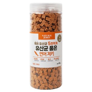 라피끄 강아지 유산균 품은 져키, 연어, 1kg, 1개