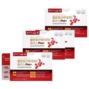 종근당 철분 엽산 비타민D 플러스, 60정, 4개