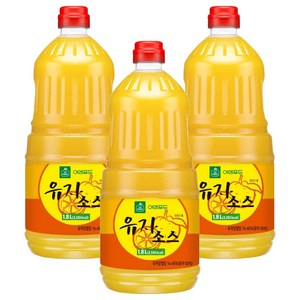 이엔푸드 유자소스, 1.8L, 3개