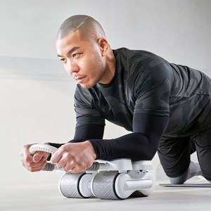 숀리 AB슬라이드 플랭크 맥스 + 무릎 패드 세트, SL-TR09, 화이트