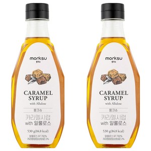 몽크슈 카라멜향시럽 WITH 알룰로스, 530g, 2개