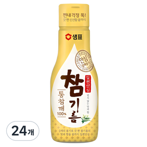샘표 일편단심 통참깨 참기름, 200ml, 24개