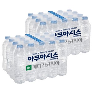 아쿠아시스 생수 무라벨, 500ml, 40개 골드박스 특가