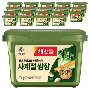 해찬들 사계절 쌈장, 500g, 20개