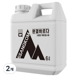 쌍곰 완결바르다 시멘트 보수 방수제 6L, 2개