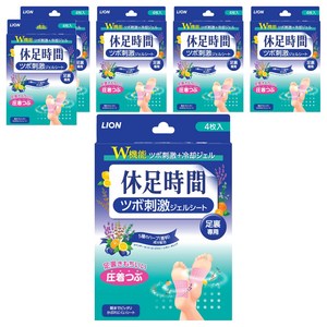 휴족시간 지압 자극 쿨링시트, 4개입, 6개