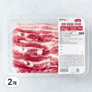 곰곰 한돈 오겹살 구이용 (냉장), 2개, 600g