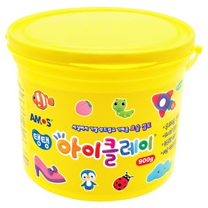 아모스 유아용 아이클레이, 노랑, 900g, 1개