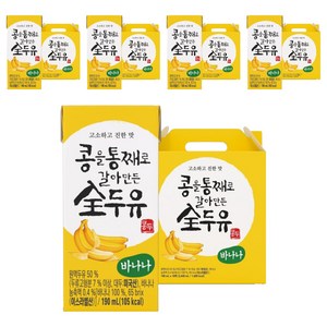 한미사이언스 콩을 통째로 갈아만든 전 두유 바나나, 190ml, 80개