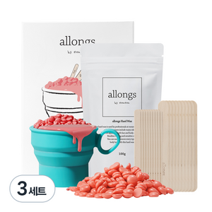 알롱 셀프 하드 왁싱 키트, 100g, 3개