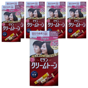 비겐 크림톤 염색제 40g, 5G진한밤색, 6개