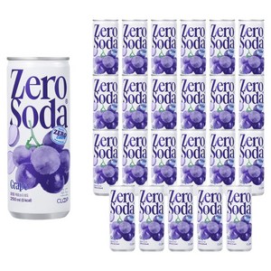 클룹 제로소다 포도, 24개, 250ml