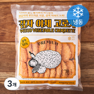 지엔씨푸드 감자 야채 고로케 (냉동), 900g, 3개