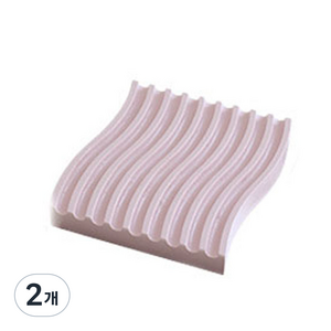 물결 디저트 트레이, 핑크, 2개