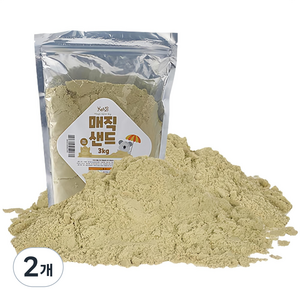 캐스비 아트스쿨 매직샌드 모래놀이 2269, 3kg, 2개