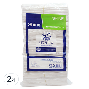 샤인 비닐젓가락, 500개입, 2개