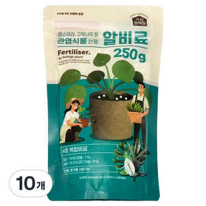 데일드 관엽식물 알비료, 10개, 250g