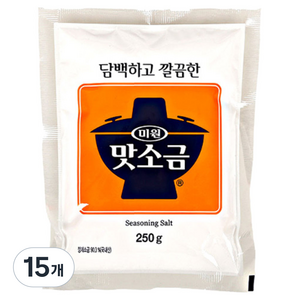 미원 맛소금, 250g, 15개