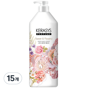 케라시스 퍼퓸 린스 스위트 앤 플라워리, 1L, 15개