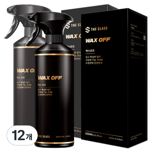 더클래스 왁스 오프 차량 탈지제, 500ml, 12개